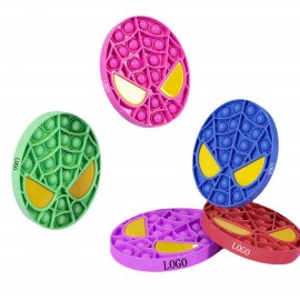 Super Man Shape Push Pop Bubble Ball Toy with Logo  Super Man Shape Push Pop Bubble Ball Toy with Logo