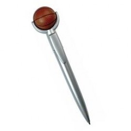 Basketball Specialty Pen w/Squeeze Topper with Logo  Basketball Specialty Pen w/Squeeze Topper with Logo