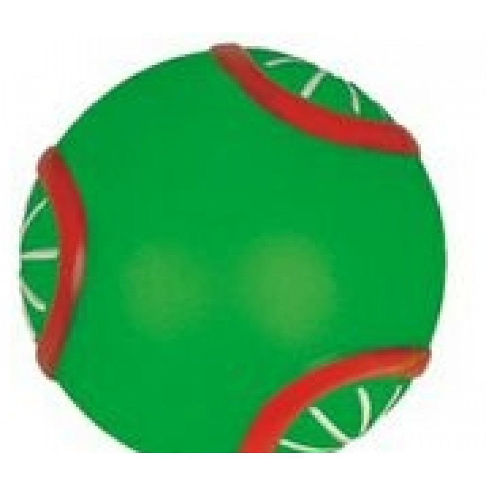 Rubber Round Ball Dog Toy© (Green/ Red) Logo Branded Rubber Round Ball Dog Toy© (Green/ Red) Logo Branded