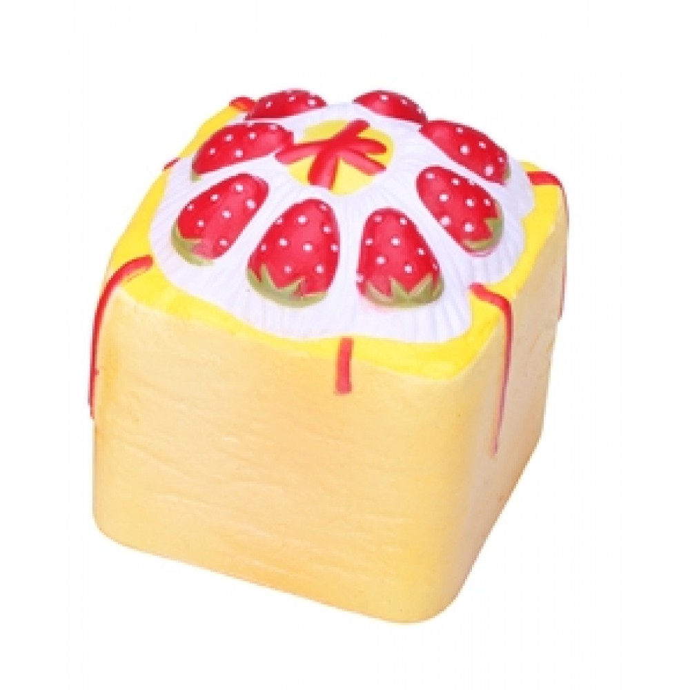 Slow Rising Scented Strawberry Cream Cake Squishy with Logo