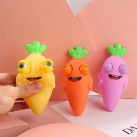 Squinting Carrot Squeeze Gaze Pincher with Logo
