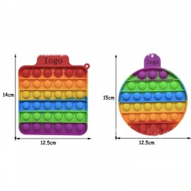 Custom Rainbow Popper Push Bubble Sensory Toy Stress Relief Silicone Popper  Custom Rainbow Popper Push Bubble Sensory Toy Stress Relief Silicone Popper