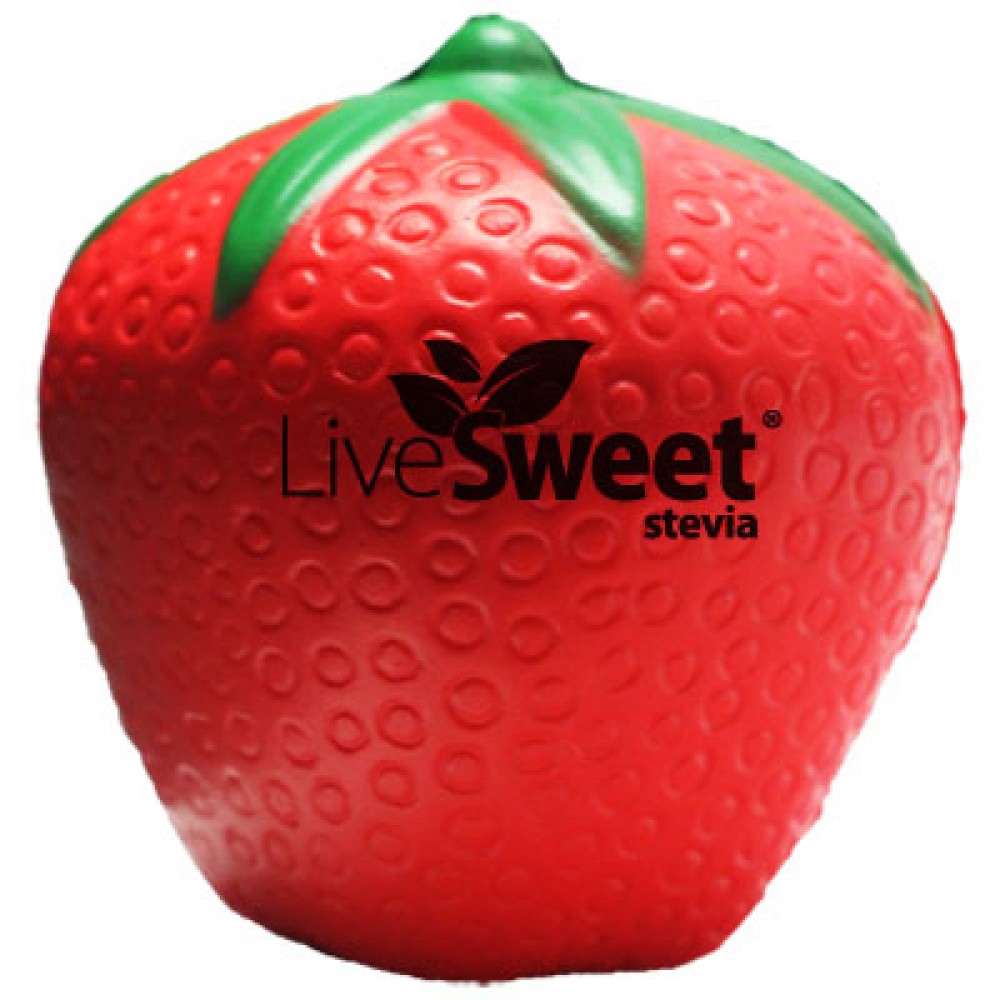 Strawberry Stress Reliever with Logo