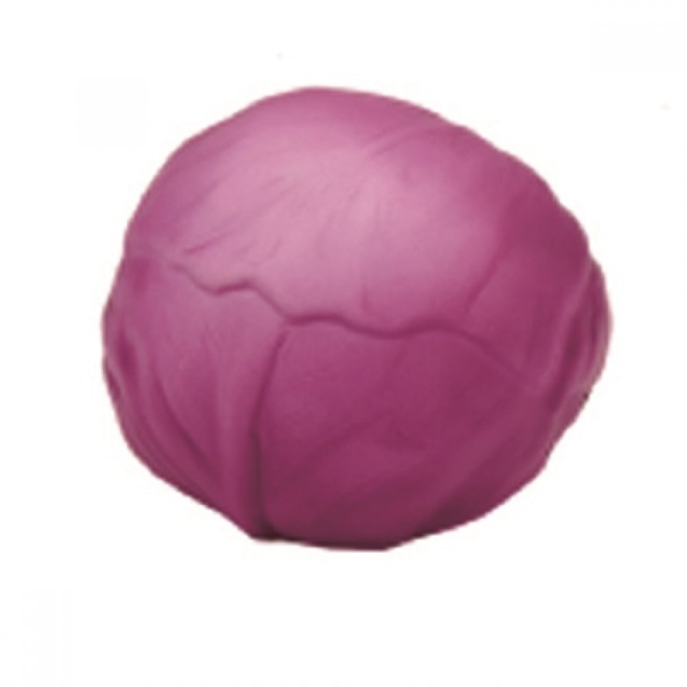 Purple Cabbage Shaped Stress Ball with Logo