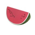 PU Watermelon Slice Shaped Stress Ball w/Keychain with Logo