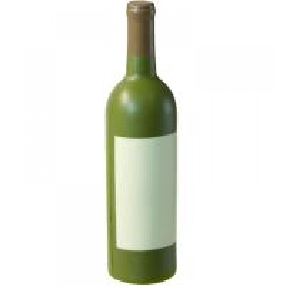 Wine Bottle Stress Reliever White Logo Branded Wine Bottle Stress Reliever White Logo Branded
