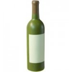 Wine Bottle Stress Reliever White Logo Branded