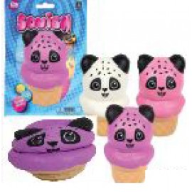 Promotional 4" Squish Panda Ice Cream Cone Toy