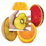 4" Squish Fruit Toy with Logo