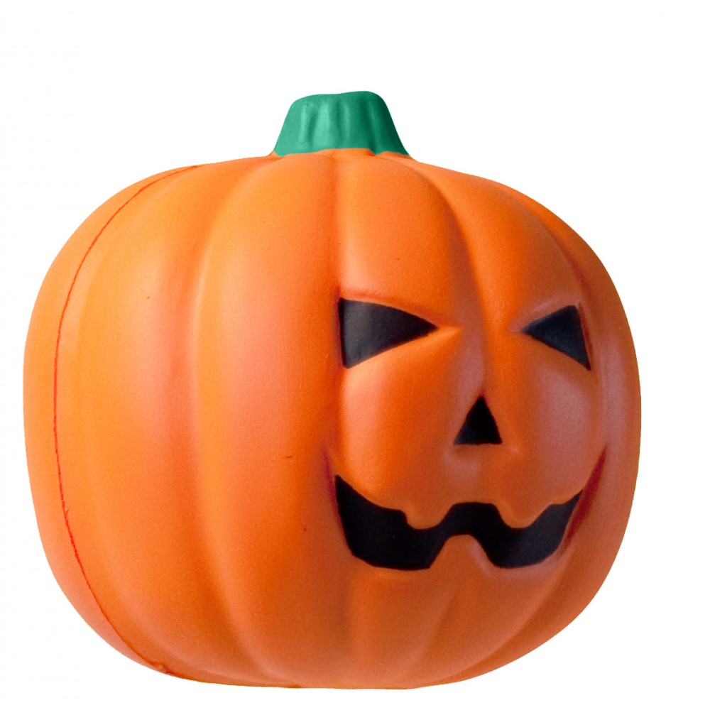 Jack O' Lantern Squeezies Stress Reliever with Logo