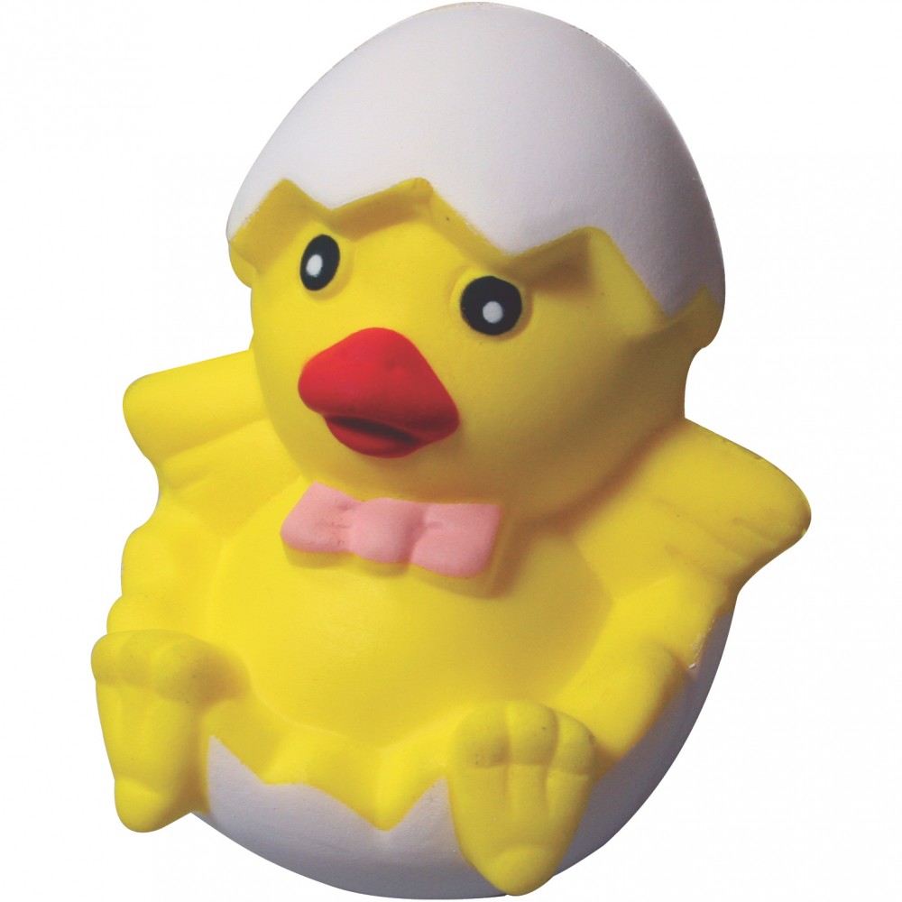 Chick in Egg Squeezies Stress Reliever with Logo