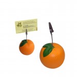 Orange Shaped Stress Reliever Memo Holder with Logo
