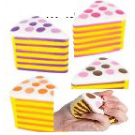 Squish Cake Toy (3.5"x2.33") with Logo  Squish Cake Toy (3.5"x2.33") with Logo