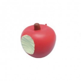 Custom Apple Shaped Stress Reliever w/Bite Taken Out