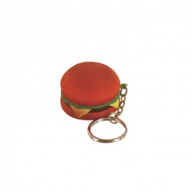 Custom Hamburger Stress Reliever Keychain  Custom Hamburger Stress Reliever Keychain