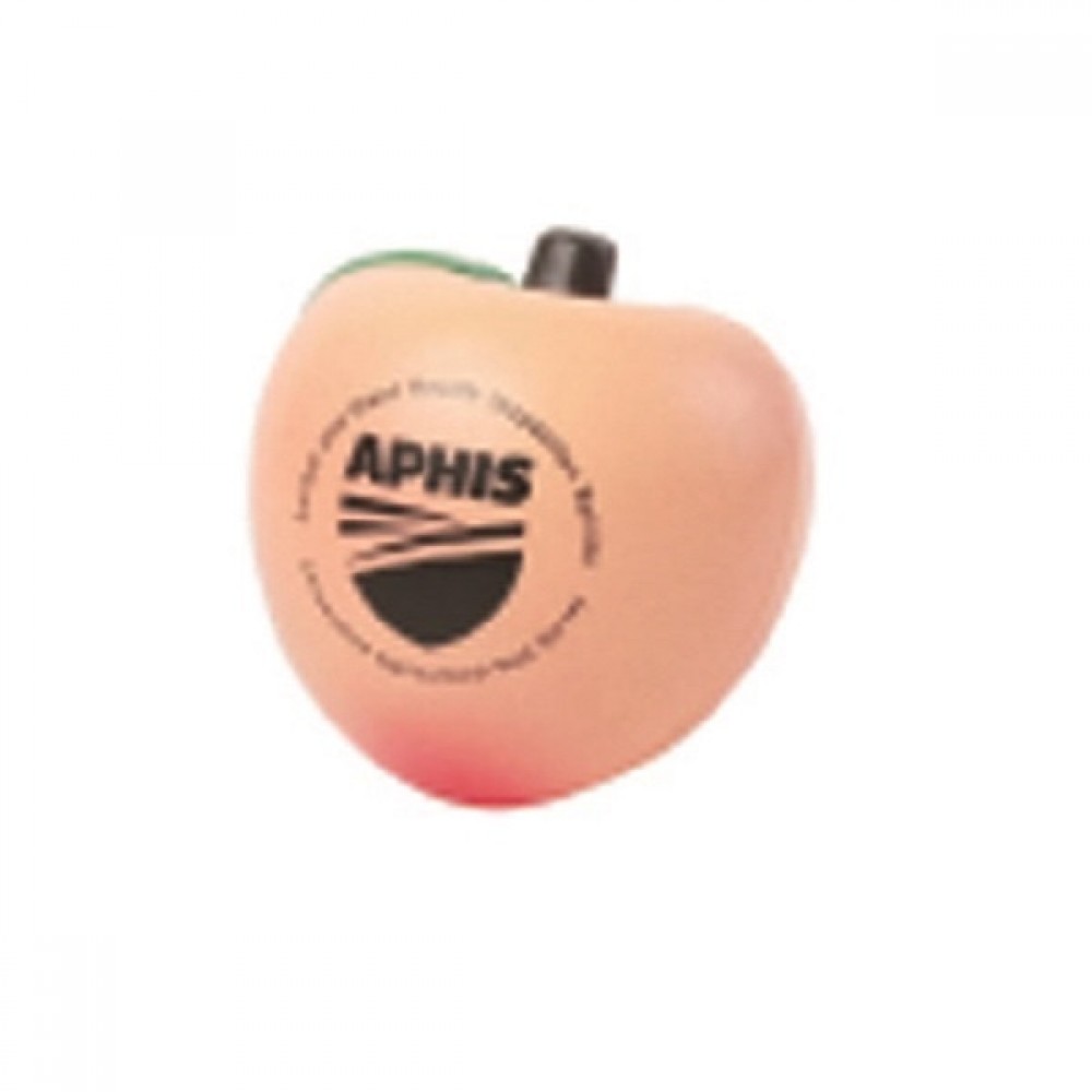 Personalized Squeezable PU Peach Stress Reliever