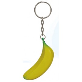 Logo Branded Banana Stress Reliever Key Chain