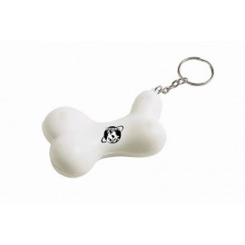 3"x2" Dog Bone Keychain Stress Reliever with Logo