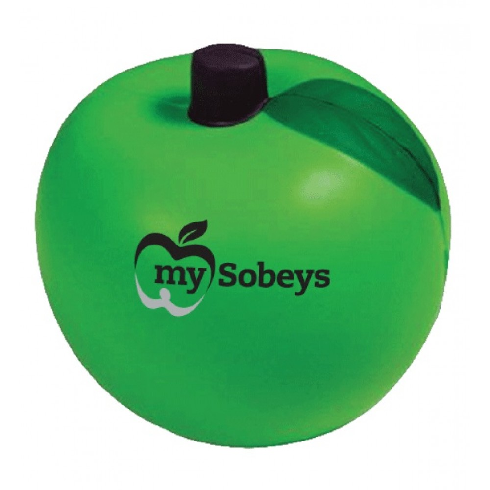 Custom Printed Green Apple Stress Reliever Custom Printed Green Apple Stress Reliever
