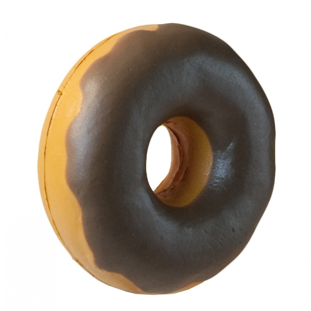Chocolate Covered Doughnut Squeezies Stress Reliever with Logo