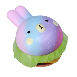 Slow Rising Scented Galaxy Rabbit Burger Squishy with Logo  Slow Rising Scented Galaxy Rabbit Burger Squishy with Logo