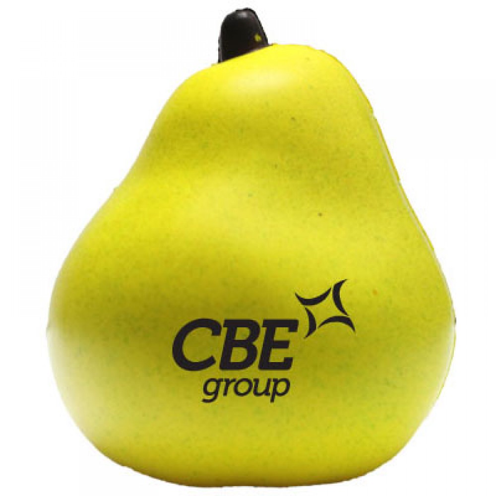Pear Stress Reliever with Logo
