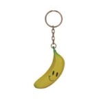 Promotional PU Banana Stress Ball w/Key Chain