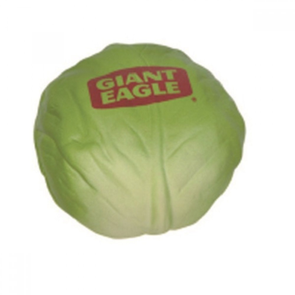 Green Cabbage Stress Reliever with Logo