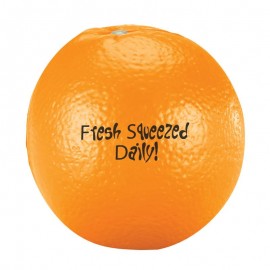 Orange Stress Reliever with Logo  Orange Stress Reliever with Logo