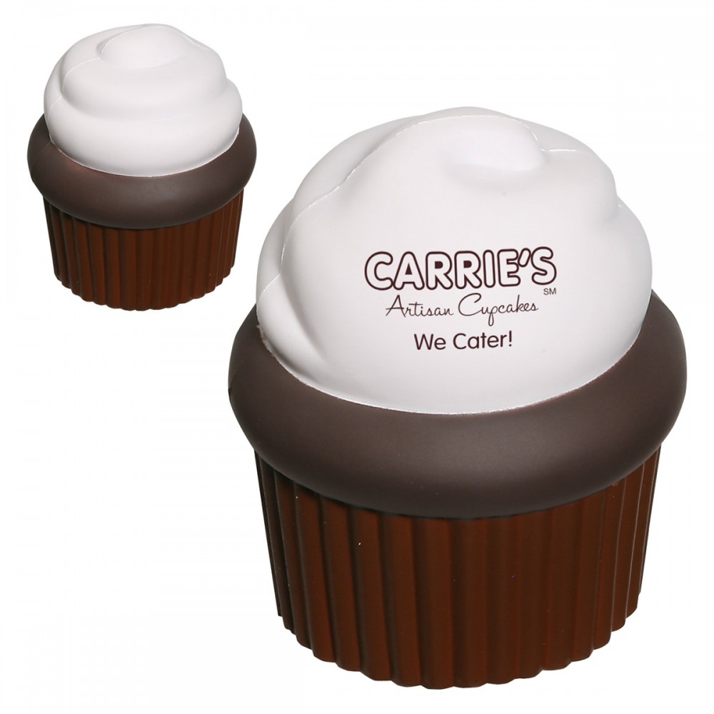 Logo Branded Cupcake Stress Reliever