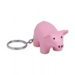 Pig Keyring Stress Reliever with Logo