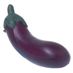 Eggplant Squeezies Stress Reliever with Logo