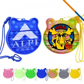 Logo Branded Bearbear Silicone Push Bubble  Logo Branded Bearbear Silicone Push Bubble