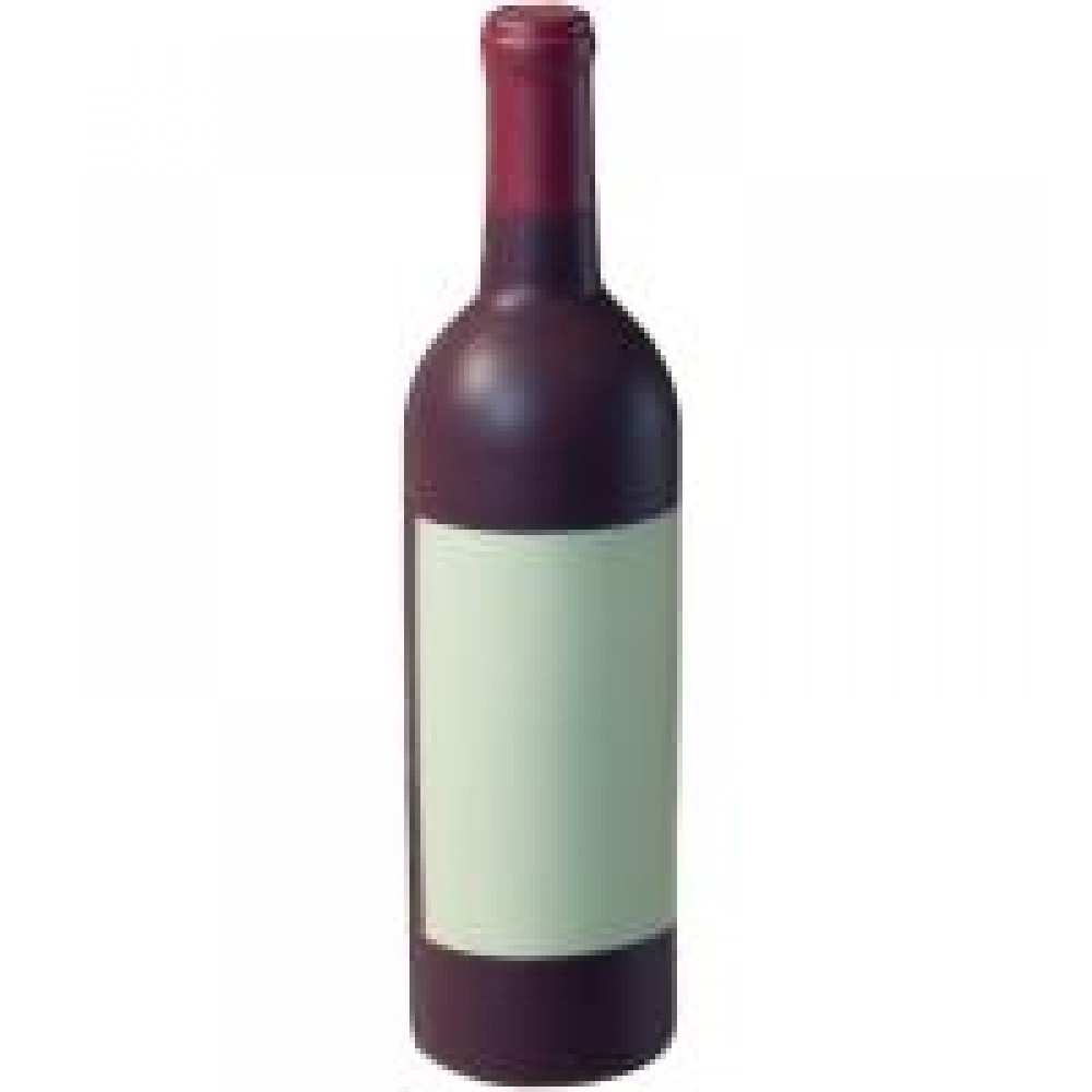 Wine Bottle Stress Reliever Red Logo Branded Wine Bottle Stress Reliever Red Logo Branded