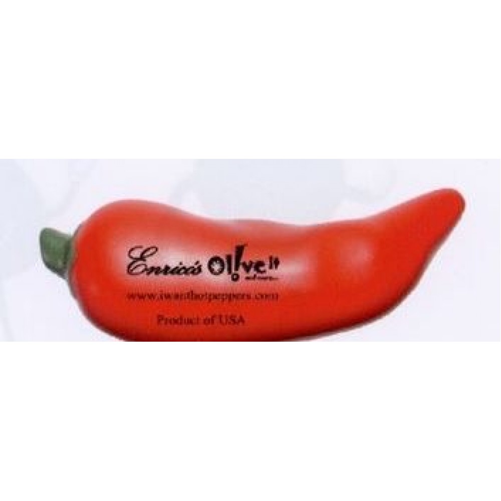 Food Series Chili Pepper Stress Reliever with Logo