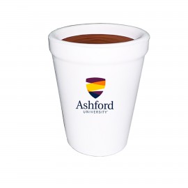 4-1/4"x2-1/4"x1-1/2" Coffee Cup Stress Reliever with Full Color Logo with Logo