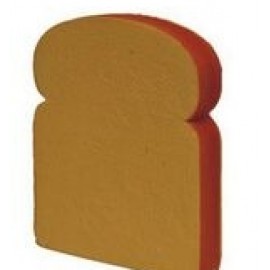 Slice Bread Food Series Stress Reliever with Logo  Slice Bread Food Series Stress Reliever with Logo