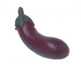 Custom Squeezable PU Eggplant Stress Reliever