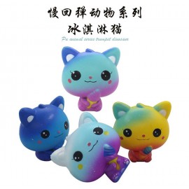 Slow Rising Stress Release Squishy Toys Ice Cream Cat with Logo  Slow Rising Stress Release Squishy Toys Ice Cream Cat with Logo