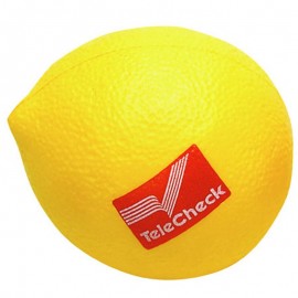 Personalized Lemon Shaped Stress Reliever w/Imprint  Personalized Lemon Shaped Stress Reliever w/Imprint