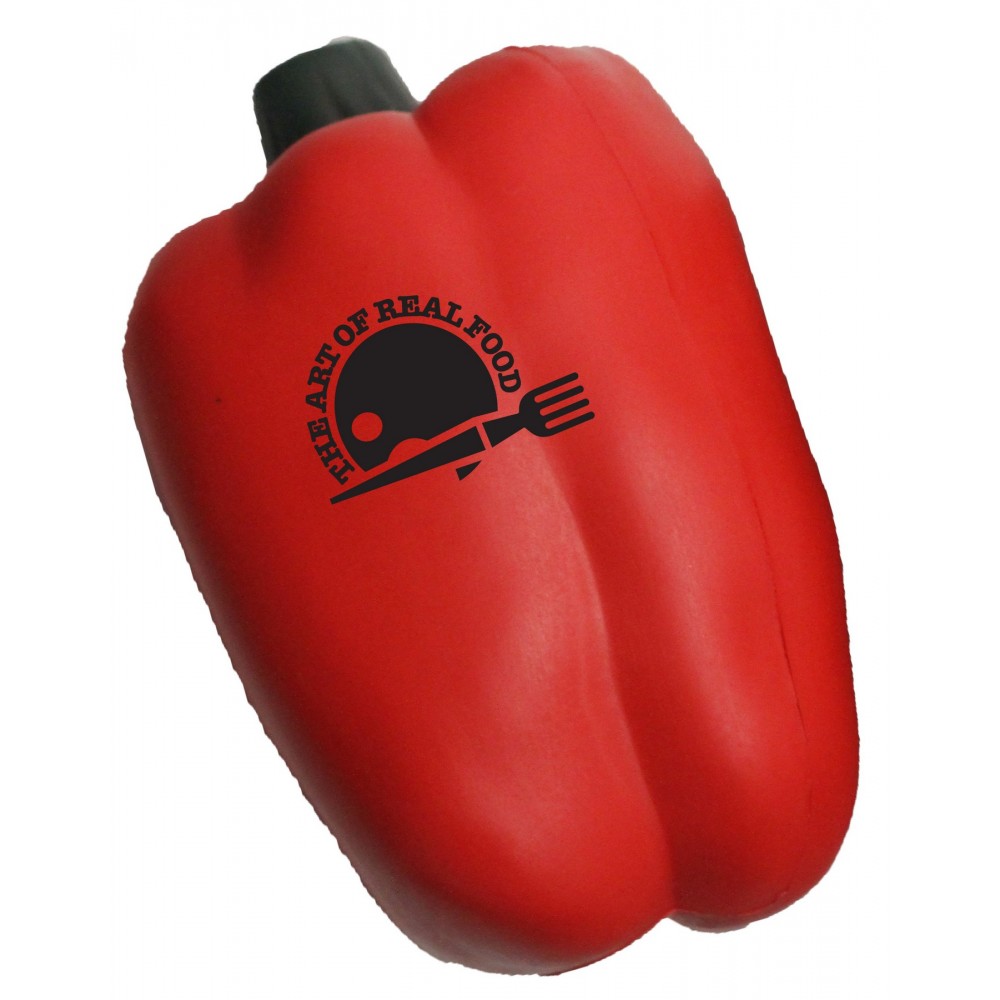 Promotional Red Bell Pepper Stress Reliever