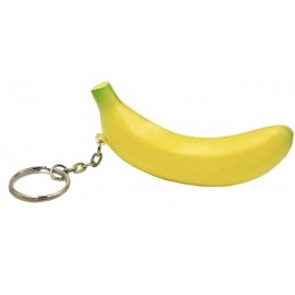 Banana Key Chain Stress Reliever Squeeze Toy with Logo