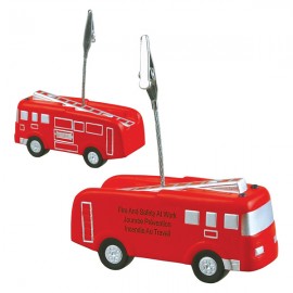 Logo Branded Fire Truck Stress Reliever Memo Holder