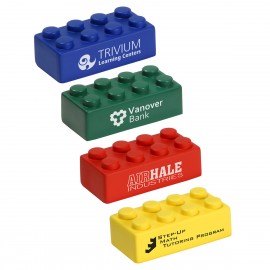 Building Block 4 Piece Set Stress Reliever with Logo