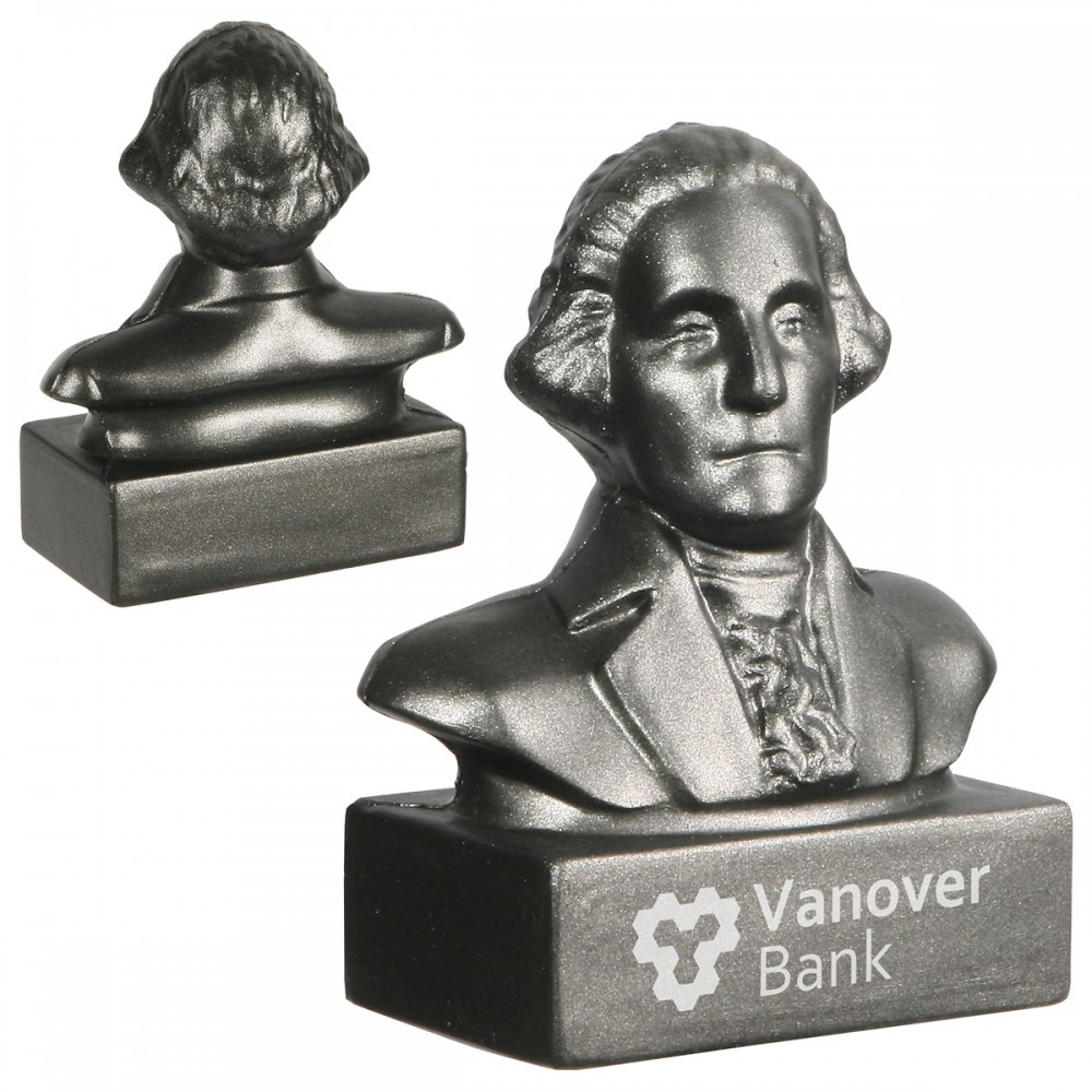 George Washington Bust Stress Reliever with Logo