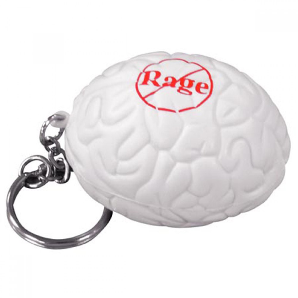 Brain Stress Reliever Key Chain with Logo