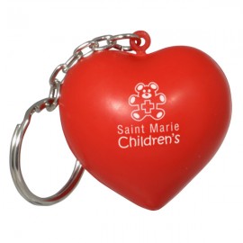 Valentine Heart Stress Reliever Key Chain with Logo
