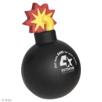 Bomb with Fuse Stress Reliever with Logo