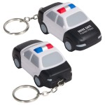 Police Car Stress Reliever Key Chain with Logo