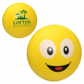Smiley Emoji Stress Reliever with Logo